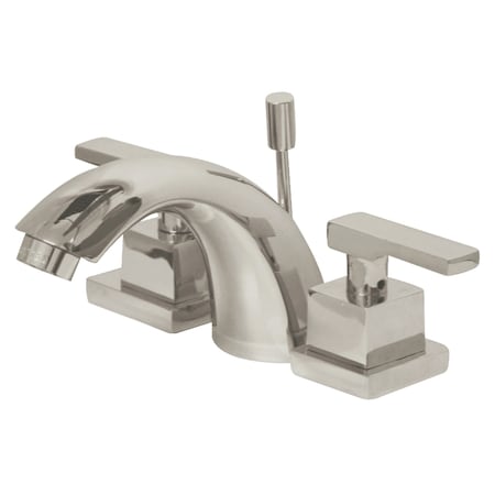 Kingston Brass Mini-Widespread Bathroom Faucet, Brushed Nickel KS2958QLL